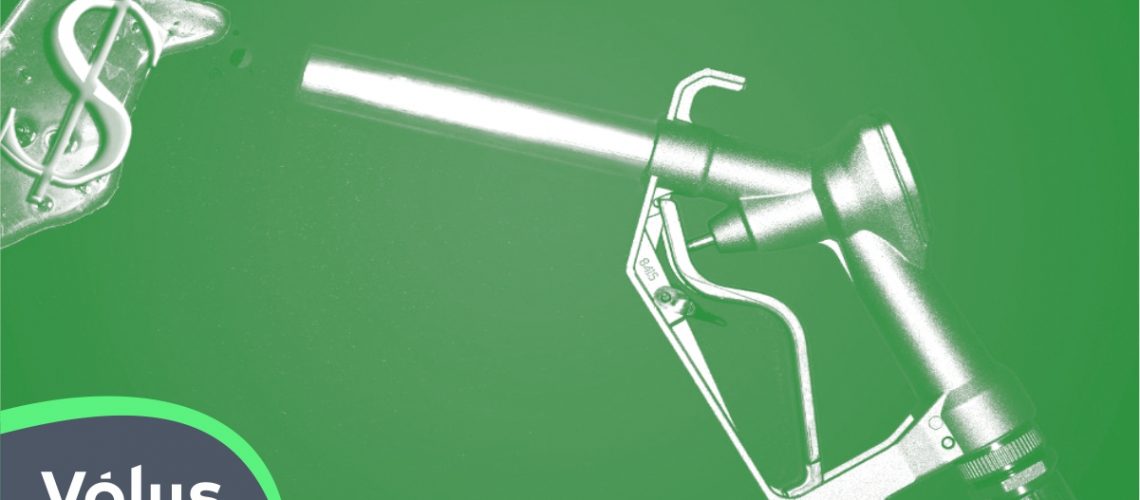 Imagem de capa com aparelho de abastecimento de combustível. Imagem ilustrativa para texto Como economizar gasolina.